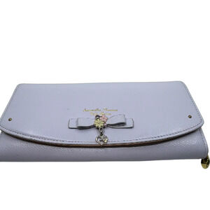 Samantha Thavasa Petit Choice Blue Leather Long Wallet